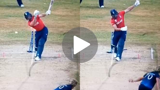 [Watch] Trumpelmann Roars As His Menacing Delivery Uproots Buttler's Off Stump